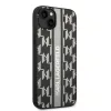 Karl Lagerfeld - Hardcase Monogram (KLHCP14MPGKLSKG) - iPhone 14 Plus - Grey Stripe