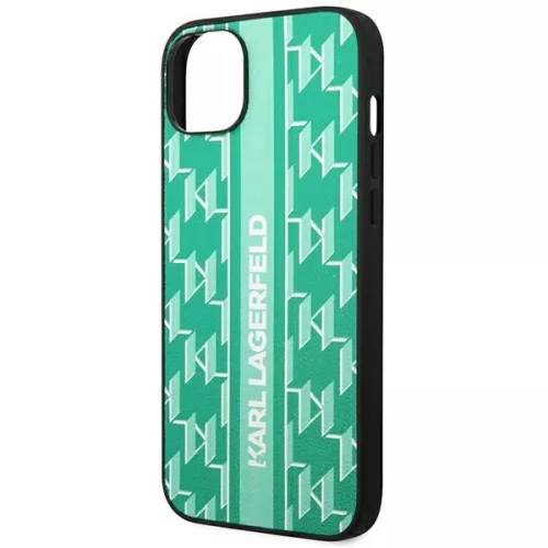 Karl Lagerfeld - Hardcase Monogram (KLHCP14MPGKLSKN) - iPhone 14 Plus - Green Stripe