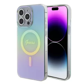   Guess - IML Gyöngyházfényű MagSafe (GUHMP15XHITSQ) - iPhone 15 Pro Max - Türkiz
