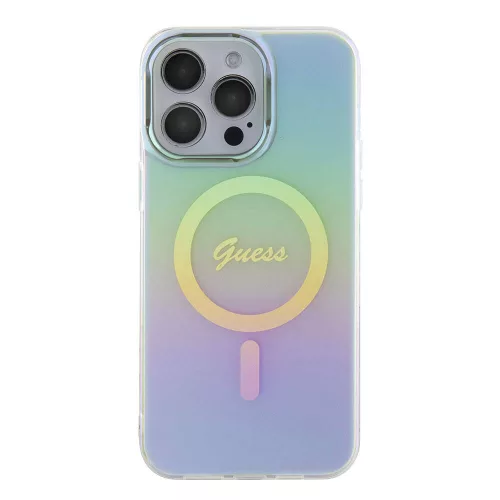 Guess - IML Gyöngyházfényű MagSafe (GUHMP15XHITSQ) - iPhone 15 Pro Max - Türkiz