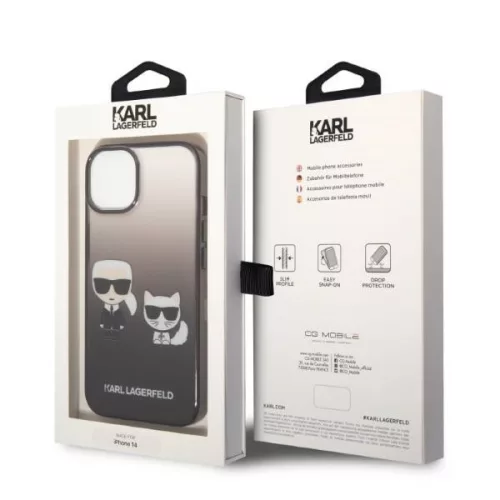 Karl Lagerfeld - Hardcase (KLHCP14MTGKCK) - iPhone 14 Plus - Gradient Ikonik Karl&Choupette