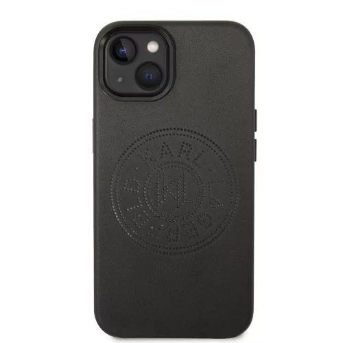 Karl Lagerfeld - Hardcase Leather Perforated (KLHCP14MFWHK) - iPhone 14 Plus - Black