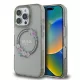 Guess - IML Virágkoszorús MagSafe (GUHMP16LHFWFCK) - iPhone 16 Pro - Fekete