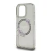 Guess - IML Virágkoszorús MagSafe (GUHMP16LHFWFCK) - iPhone 16 Pro - Fekete