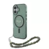 Guess - IML Csillámos Gyöngypánttal MagSafe (GUHMP16MHGCRELSA) - iPhone 16 Plus - Zöld