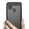 Techsuit - Carbon szilikon tok - Samsung Galaxy A21s - Fekete