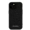 Karl Lagerfeld - Hardcase Rhinestone (KLHCP15SHDSPLK) - iPhone 15 - Logo Metal Plate