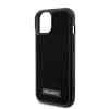 Karl Lagerfeld - Hardcase Rhinestone (KLHCP15SHDSPLK) - iPhone 15 - Logo Metal Plate