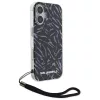 Karl Lagerfeld - Hardcase (KLHCP16MHZBPKCCU) - iPhone 16 Plus - Purple Zebra With Cord