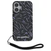 Karl Lagerfeld - Hardcase (KLHCP16MHZBPKCCU) - iPhone 16 Plus - Purple Zebra With Cord