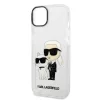 Karl Lagerfeld - Hardcase Glitter (KLHCP14MHNKCTGT) - iPhone 14 Plus - Transparent Karl&Choupette