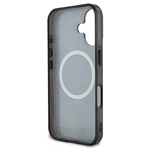 Guess - IML Bazsarózsa 4G Háttéren MagSafe (GUHMP16SH4PYEEK) - iPhone 16 - Fekete