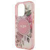 Guess - IML Virágos és Tónusos Kör MagSafe (GUHMP16XHFWBDCEP) - iPhone 16 Pro Max - Rózsaszín