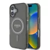 Guess - IML Csillámos Kör MagSafe (GUHMP16SHFGEREK) - iPhone 16 - Fekete