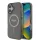 Guess - IML Csillámos Kör MagSafe (GUHMP16SHFGEREK) - iPhone 16 - Fekete