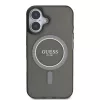 Guess - IML Csillámos Kör MagSafe (GUHMP16SHFGEREK) - iPhone 16 - Fekete