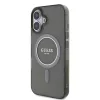 Guess - IML Csillámos Kör MagSafe (GUHMP16SHFGEREK) - iPhone 16 - Fekete