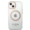 Guess - Fém Kontúros MagSafe (GUHMP15MHTRMD) - iPhone 15 Plus - Arany
