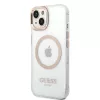 Guess - Fém Kontúros MagSafe (GUHMP15MHTRMD) - iPhone 15 Plus - Arany