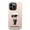 Karl Lagerfeld - Silicone MagSafe (KLHMP14LSNIKBCP) - Pink iPhone 14 Pro - Pink Ikonik