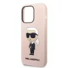 Karl Lagerfeld - Silicone MagSafe (KLHMP14LSNIKBCP) - Pink iPhone 14 Pro - Pink Ikonik