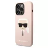 Karl Lagerfeld - Silicone MagSafe (KLHMP14LSLKHLP) - iPhone 14 Pro - Light Pink Karl's Head