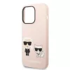 Karl Lagerfeld - Silicone MagSafe (KLHMP14LSSKCI) - iPhone 14 Pro - Light Pink Karl&Choupette