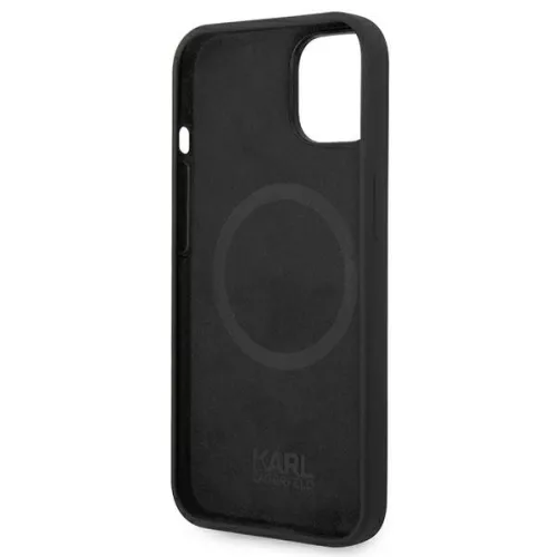 Karl Lagerfeld - Silicone MagSafe (KLHMP14MSLKHBK) - iPhone 14 Plus - Karl's Head