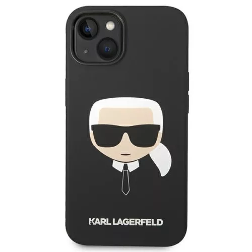 Karl Lagerfeld - Silicone MagSafe (KLHMP14MSLKHBK) - iPhone 14 Plus - Karl's Head