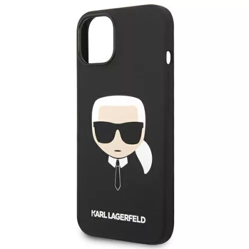 Karl Lagerfeld - Silicone MagSafe (KLHMP14MSLKHBK) - iPhone 14 Plus - Karl's Head