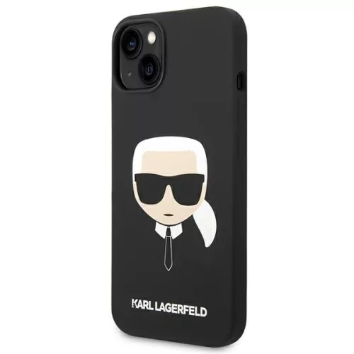 Karl Lagerfeld - Silicone MagSafe (KLHMP14MSLKHBK) - iPhone 14 Plus - Karl's Head
