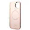 Karl Lagerfeld - Silicone MagSafe (KLHMP14MSNIKBCP) - iPhone 14 Plus - Pink Ikonik