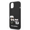 Karl Lagerfeld - Silicone Liquid MagSafe (KLHMP14MSSKCK) - iPhone 14 Plus - Karl&Choupette