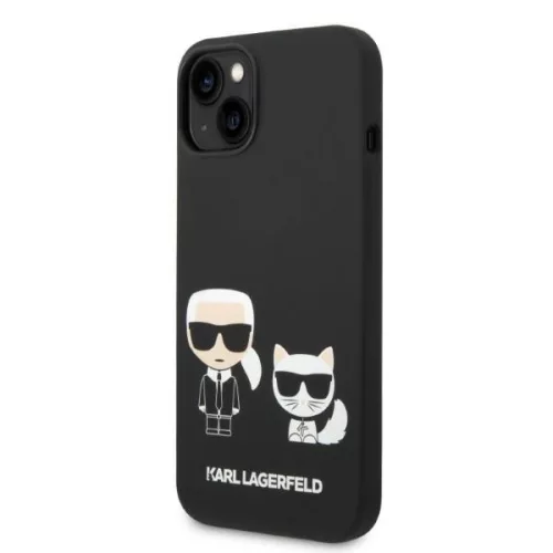 Karl Lagerfeld - Silicone Liquid MagSafe (KLHMP14MSSKCK) - iPhone 14 Plus - Karl&Choupette