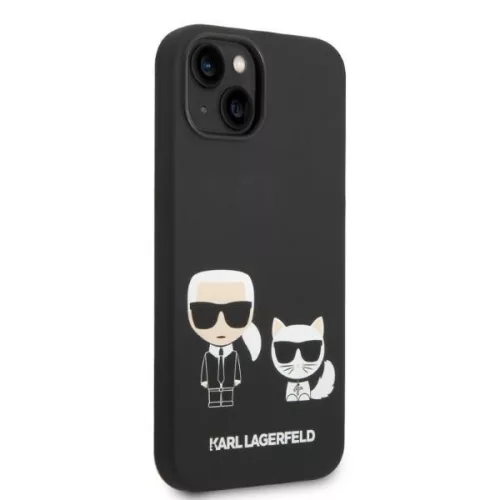 Karl Lagerfeld - Silicone Liquid MagSafe (KLHMP14MSSKCK) - iPhone 14 Plus - Karl&Choupette