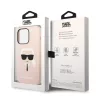 Karl Lagerfeld - Silicone MagSafe (KLHMP14XSLKHLP) - iPhone 14 Pro Max - Light Pink Karl's Head