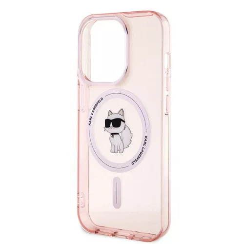 Karl Lagerfeld - IML MagSafe (KLHMP14LHFCCNOP) - iPhone 14 Pro - Pink Choupette