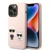 Karl Lagerfeld - Silicone MagSafe (KLHMP14XSSKCI) - iPhone 14 Pro Max - Light Pink Karl&Choupette