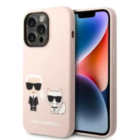   Karl Lagerfeld - Silicone MagSafe (KLHMP14XSSKCI) - iPhone 14 Pro Max - Light Pink Karl&Choupette