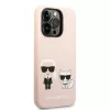 Karl Lagerfeld - Silicone MagSafe (KLHMP14XSSKCI) - iPhone 14 Pro Max - Light Pink Karl&Choupette