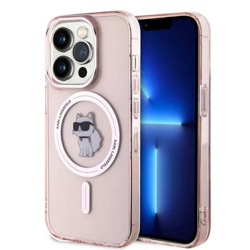Karl Lagerfeld - IML MagSafe (KLHMP14XHFCCNOP) - iPhone 14 Pro Max - Pink Choupette