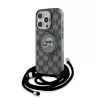 Karl Lagerfeld - IML Crossbody MagSafe (KLHMP15LHCKCKLCK) - iPhone 15 Pro - Monogram Karl&Choupette Head