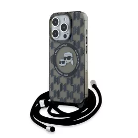   Karl Lagerfeld - IML Crossbody MagSafe (KLHMP15LHCKCKLCK) - iPhone 15 Pro - Monogram Karl&Choupette Head