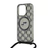 Karl Lagerfeld - IML Crossbody MagSafe (KLHMP15LHCKCKLCK) - iPhone 15 Pro - Monogram Karl&Choupette Head