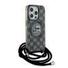 Karl Lagerfeld - IML Crossbody MagSafe (KLHMP15LHCKCKLCK) - iPhone 15 Pro - Monogram Karl&Choupette Head