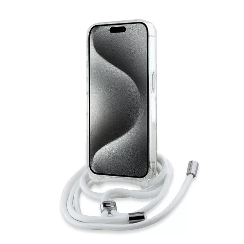 Karl Lagerfeld - IML Crossbody MagSafe (KLHMP15LHCKHNT) - iPhone 15 Pro - Transparent Karl Head