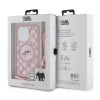 Karl Lagerfeld - IML Crossbody MagSafe (KLHMP15LHCKCKLCP) - iPhone 15 Pro - Pink Monogram Karl&Choupette Head
