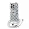 Karl Lagerfeld - IML Crossbody MagSafe (KLHMP15LHCKCKLCT) - iPhone 15 Pro - Transparent Monogram Karl&Choupette Head