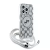 Karl Lagerfeld - IML Crossbody MagSafe (KLHMP15LHCKCKLCT) - iPhone 15 Pro - Transparent Monogram Karl&Choupette Head