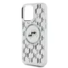 Karl Lagerfeld - IML MagSafe (KLHMP15LHMCKMHT) - iPhone 15 Pro - Transparent Monogram Karl&Choupette Head